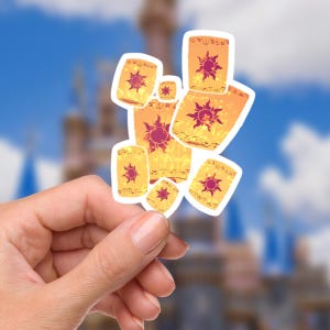 Rapunzel Tangled Lantern Sticker: Waterproof Vinyl Decal