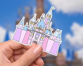 Disneyy Retro Castle Minnie Mickey Mouse waterdichte Disney laptopstickers planner briefpapier sticker fles water mobiele telefoonlogo
