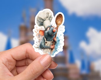 Rémy Ratatouille Lil Chef Disney Pegatina para portátil Planificador Papelería Calcomanía Botella de agua Celular Buzzlightyear