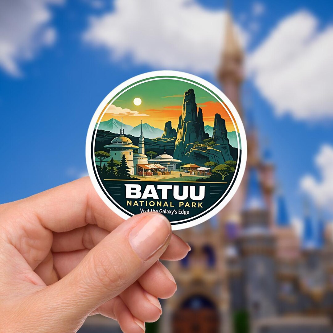 Star Wars Batuu Waterproof Disney Laptop Stickers/ Disney Yoda Starwars ...