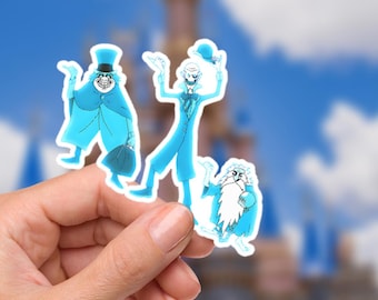 Haunted Mansion Sticker: Waterproof Vinyl Decal for Laptop, Water Bottle
