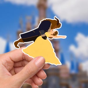 Beauty and the Beast Sticker, Tale As Old As Time Waterproof Decal