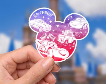 Calcomanía de vinilo impermeable de Rayo McQueen para coche