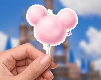 Disneyy Disney Snacks Cotton Candy, dolewhip Wasserdicht Sully Laptop Aufkleber Disneysnacks Planer Schreibwaren Aufkleber Wasserflasche Handy