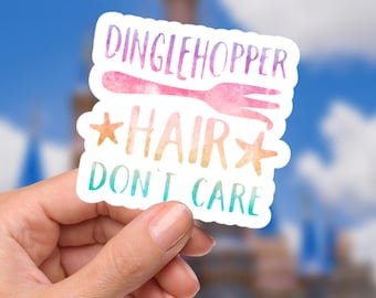 Pegatina de La Sirenita: vinilo impermeable para portátil y botella de agua