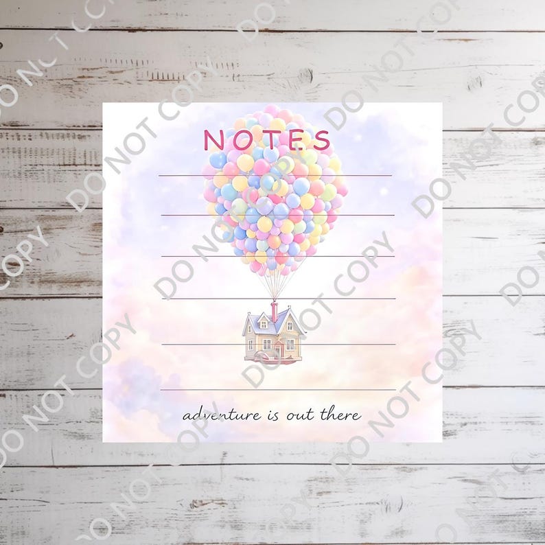 Disneyy UP Adventure is Out There Memo Notepad 50 Sheets Bullet Journal ...