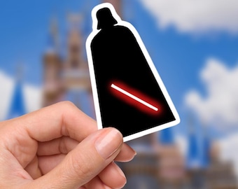 Pegatina de vinilo impermeable de Star Wars Vader
