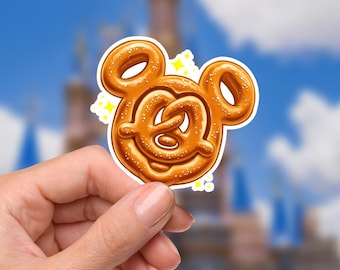 Disneyy Disney Snacks Mickeyy Bretzel Wasserdicht Sully Laptop Aufkleber Disneysnacks Planer Schreibwaren Aufkleber Wasserflasche Handy Logo