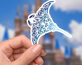 Adesivo testa di Topolino Moana Gramma Tala Maui: decalcomania in vinile impermeabile
