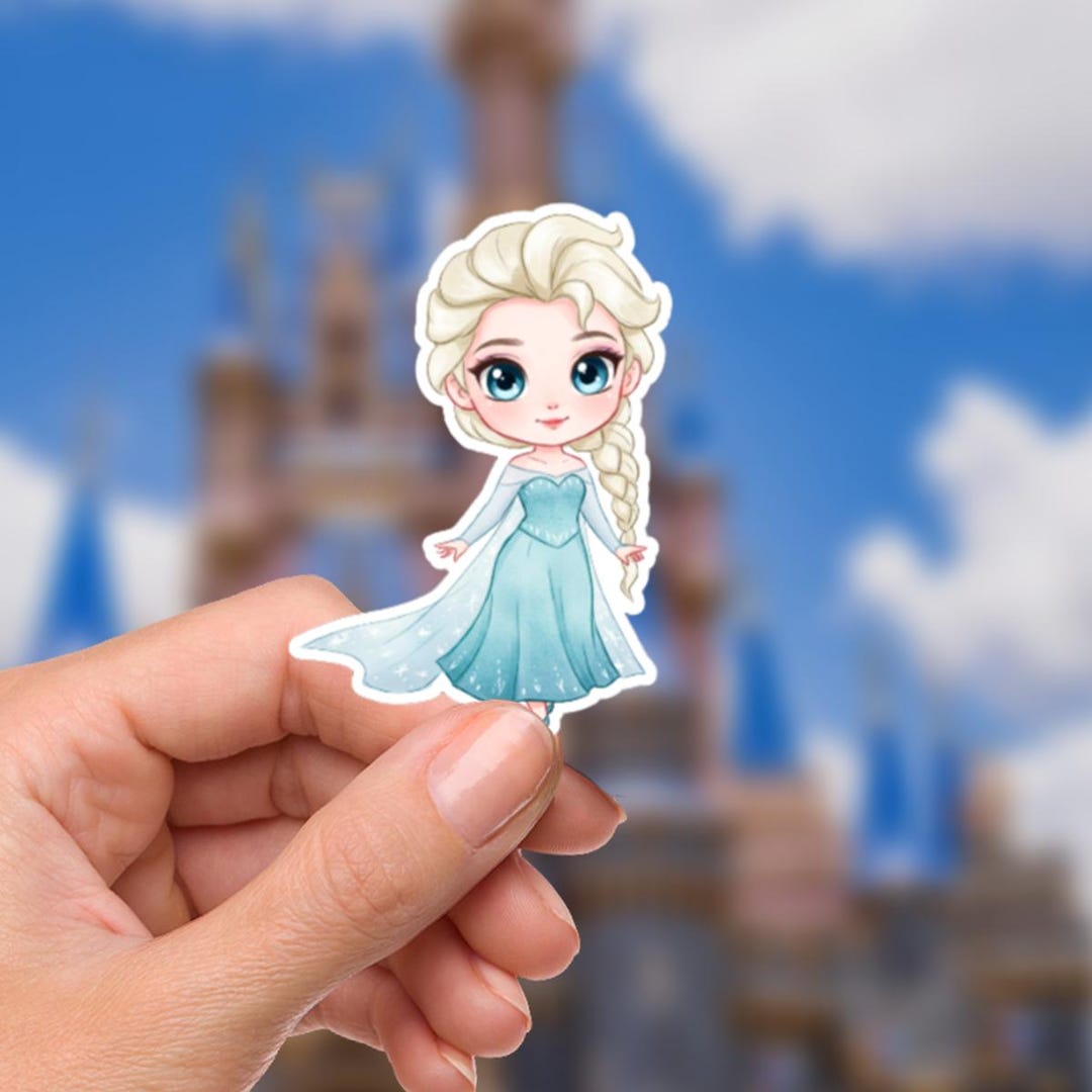 Frozen Sticker Notebook Elsa Frozen Waterproof Vinyl Sticker: Laptop, Water Bottle Decal - Etsy