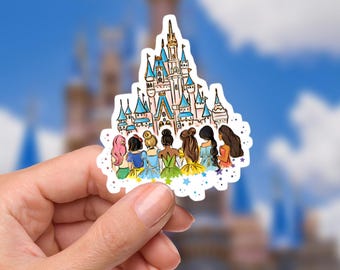 Disney Princess Castle World-klistermärke Vattentät Disney Laptop, Disney Theme Park Semester, Castle Park-mus