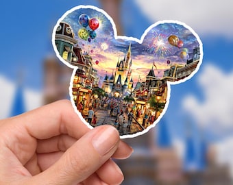 Minnie Mouse Main Street USA Sticker - Waterproof Vinyl Decal
