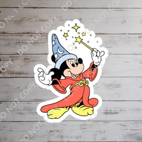 ソーサラーファンタジア ミッキーステッカー：ノートパソコンや