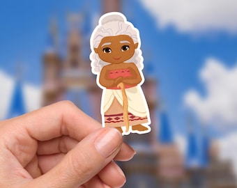 Adesivo testa di Topolino Moana Gramma Tala Maui: decalcomania in vinile impermeabile