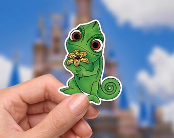 パスカル ラプンツェル ドレス クリアステッカー | 塔の上の