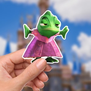 Rapunzel Disneyy Tangled Pascal  Waterproof Disney Laptop Stickers Rapunzel Princess affirmation planner stationery decal water bottle cell