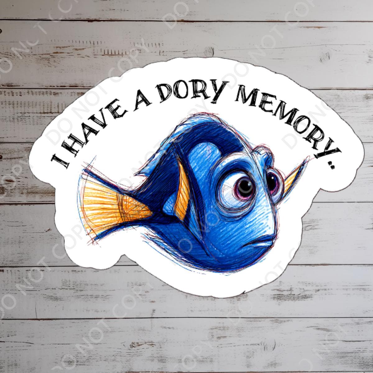 Dory Sticker Dory Waterproof Sticker – Finding Nemo Planner Decal - Etsy