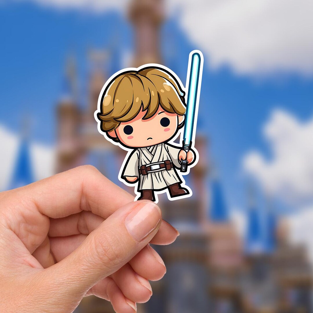 Luke Chapter Sticker Waterproof Disney Star Wars Luke Skywalker Vinyl Sticker - Etsy