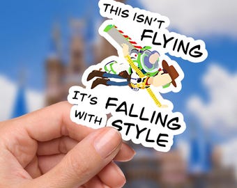 Buzz Lightyear & Woody Sticker: Funny Toy Story Vinyl Decal