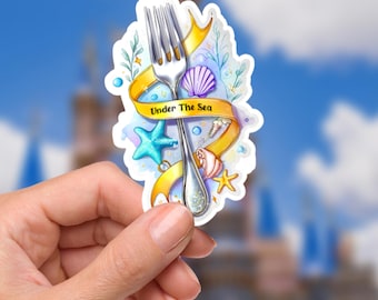 Little Mermaid Dinglehopper Sticker: Waterproof Vinyl Decal
