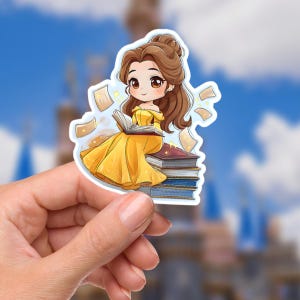 Disneyy Beauty And The Beast Tale As Old As TimeWaterproof Disney Laptop Stickers/ Ohana Aloha planner stationery decal water bottle cell