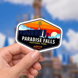 Disneyy Up! Paradise Falls Adventure Is Out There Disney Laptop Sticker planner stationery decal water bottle cell quotes disney