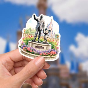 Disney Decal Partners Stickers Castle  World Sticker Waterproof Disney Laptop, Disneying Theme Park Vacation, Castle Park Mouse