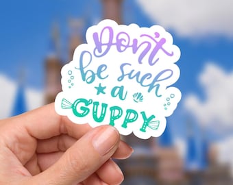 Sticker kleine zeemeermin: waterdichte vinylsticker voor laptop, bidon