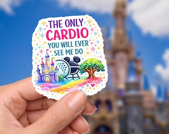 Disney Humor Sticker: Waterproof Vinyl Decal for Laptop, Water Bottle