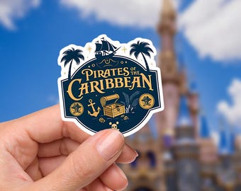Pirates of the Caribbean Sticker, Waterproof Vinyl Decal