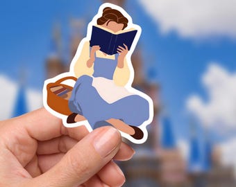 Beauty and The Beast Sticker: Waterproof Vinyl Decal for Laptop, Water Bottle