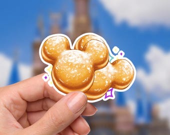 Mickey Mouse Beignet Waterproof Vinyl Sticker