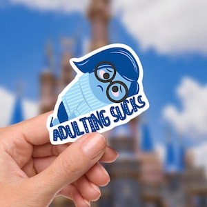 Inside Out Adulting Disneyy Laptop Sticker emotion support gifts planner stationery decal water bottle cell  Core Memories Inside Out