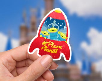 Pizza Planet Sticker: Toy Story Buzz Lightyear, Waterproof Vinyl Decal