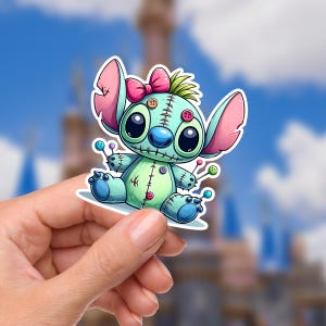 スティッチ ウサギ耳 透明 ディズニー ノートパソコン