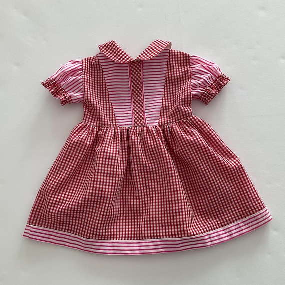 fitted lace wedding dress Red & White Gingham Swing Dress 2T main image 1
