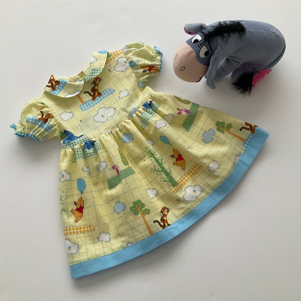 Winnie the Pooh Dress, Girls Dress, Baby Girl Dress, Pooh Birthday Dress, Winnie the Pooh Girl Outfit, Australia Seller, READY TO SHIP