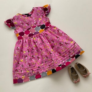 Girls Floral Dress - Size 1, (US 12-18 Months), Ruffle Sleeves, Pink Dress, Dress for Girls, Toddler Dress, Australia Seller, READY to SHIP