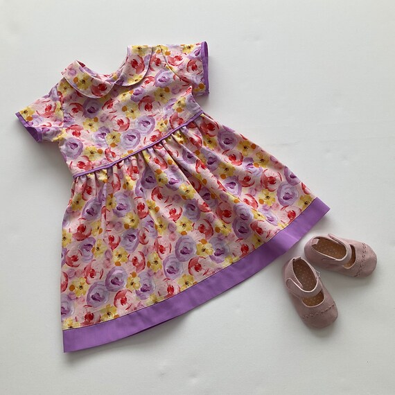 Girls Dress - Size 2 (US 2T), Floral Dress, Summer Dress, Short  