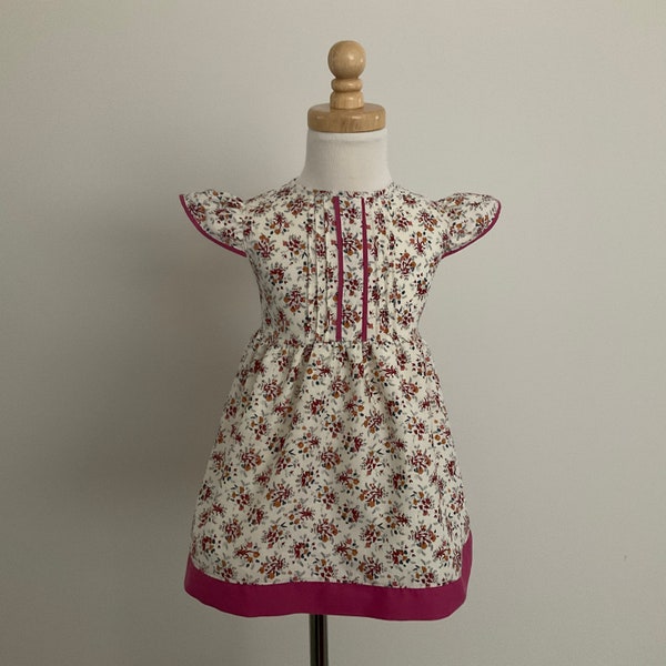Robe Fille Right Bank Babies Taille 12 Ans Multicolore Avec Volants - Coupe A Courte, Occasion Très Bon état