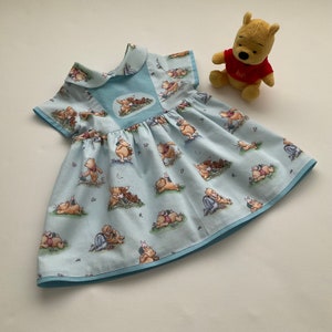 Winnie the Pooh Dress, Girls Dress, First Birthday Dress, Peter Pan Collar Dress, Disney Dress, Australia Seller - Size 1 (12-18 Months)