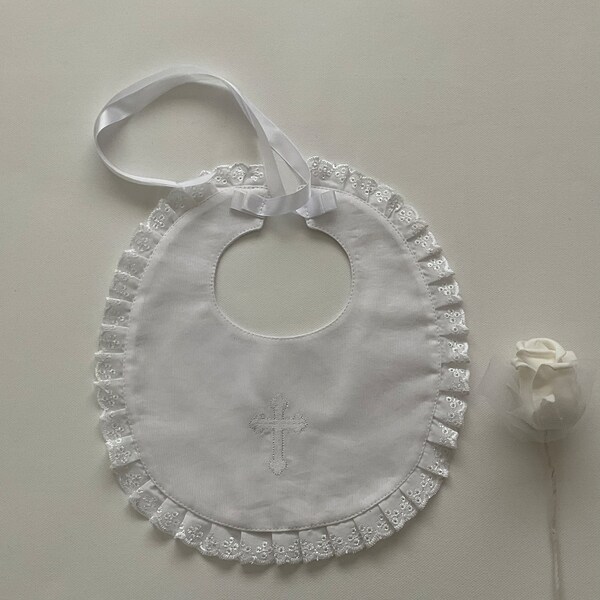 Christening Bib Etsy