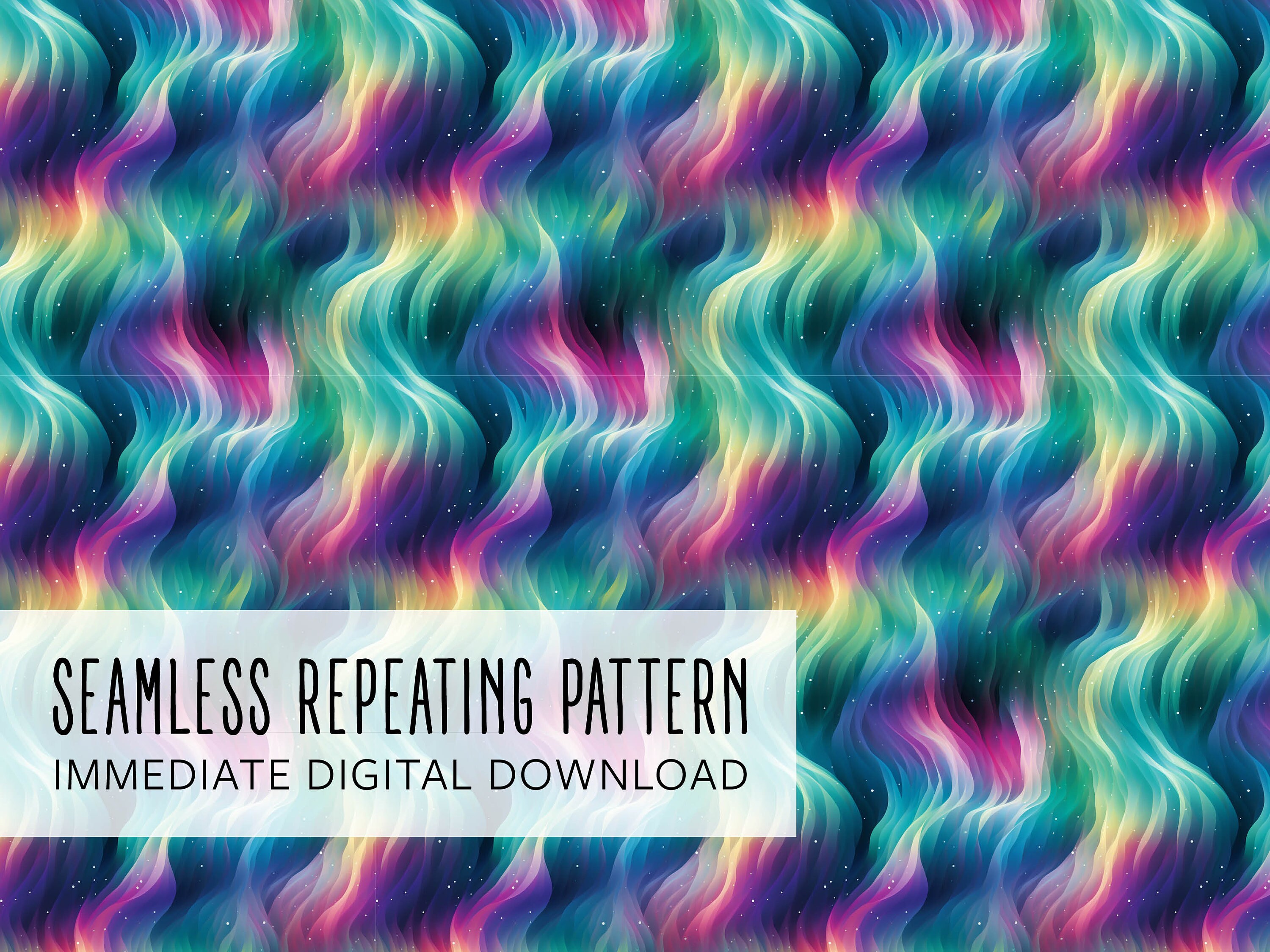 Abstract Aurora Digital Seamless Pattern File - Etsy