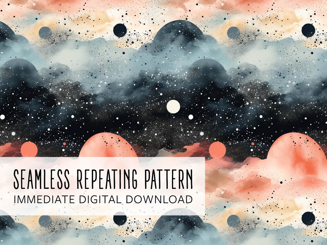 Pink Space Pattern Pink Space Digital Seamless Pattern File - Etsy