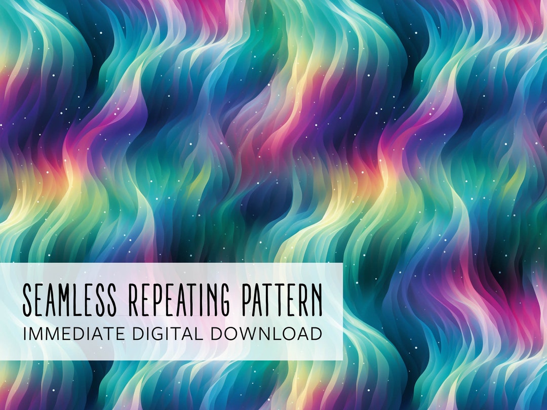 Abstract Aurora Digital Seamless Pattern File - Etsy