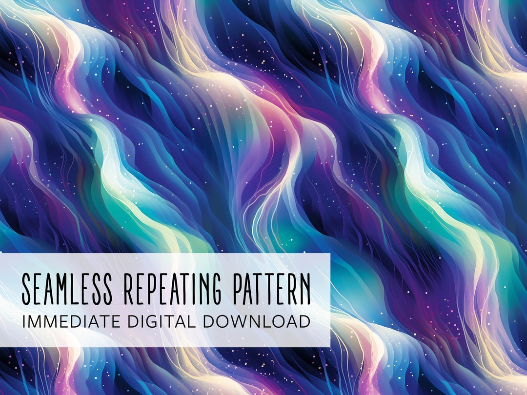 Abstract Aurora Digital Seamless Pattern File - Etsy