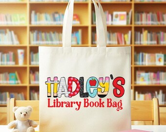 Bolsa de biblioteca personalizada: regalo de lectura para la vuelta al cole