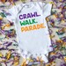 mardi gras baby onesie