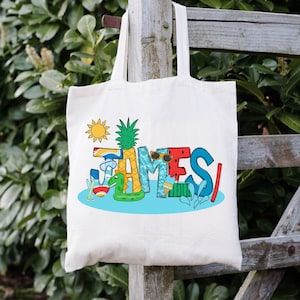 Jungen personalisierte Sommer Tragetasche, Kinder Pool Tagestasche