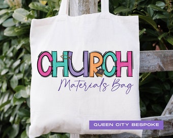 Customizable Church Tote Bag: Bible Study, Sunday School